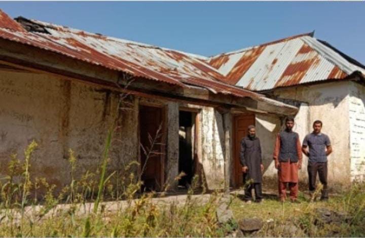 'Government Middle School kanthol  built in 1984  dilapidated condition'